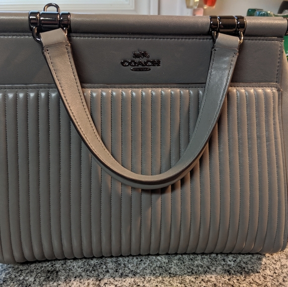 Coach Grace Quilted Satchel Leather - Picture 2 of 4